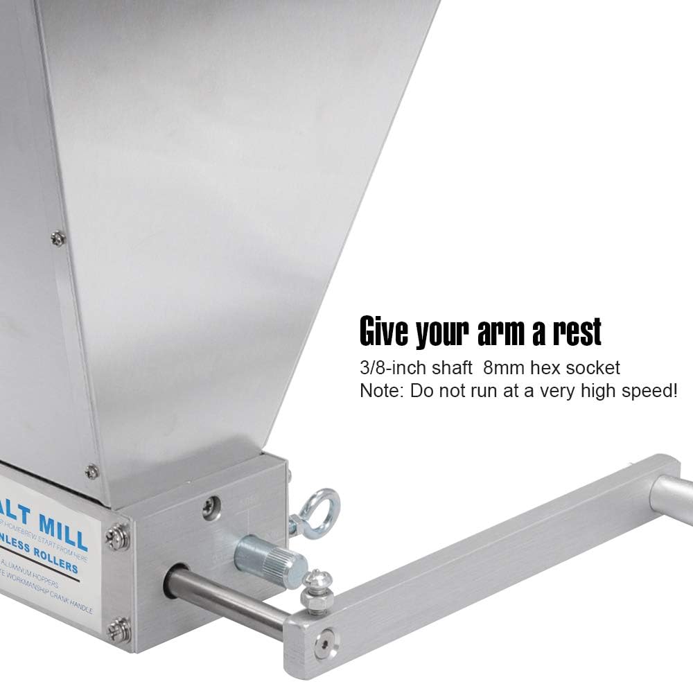 2 Roller Stainless Steel Grain Mill T3490