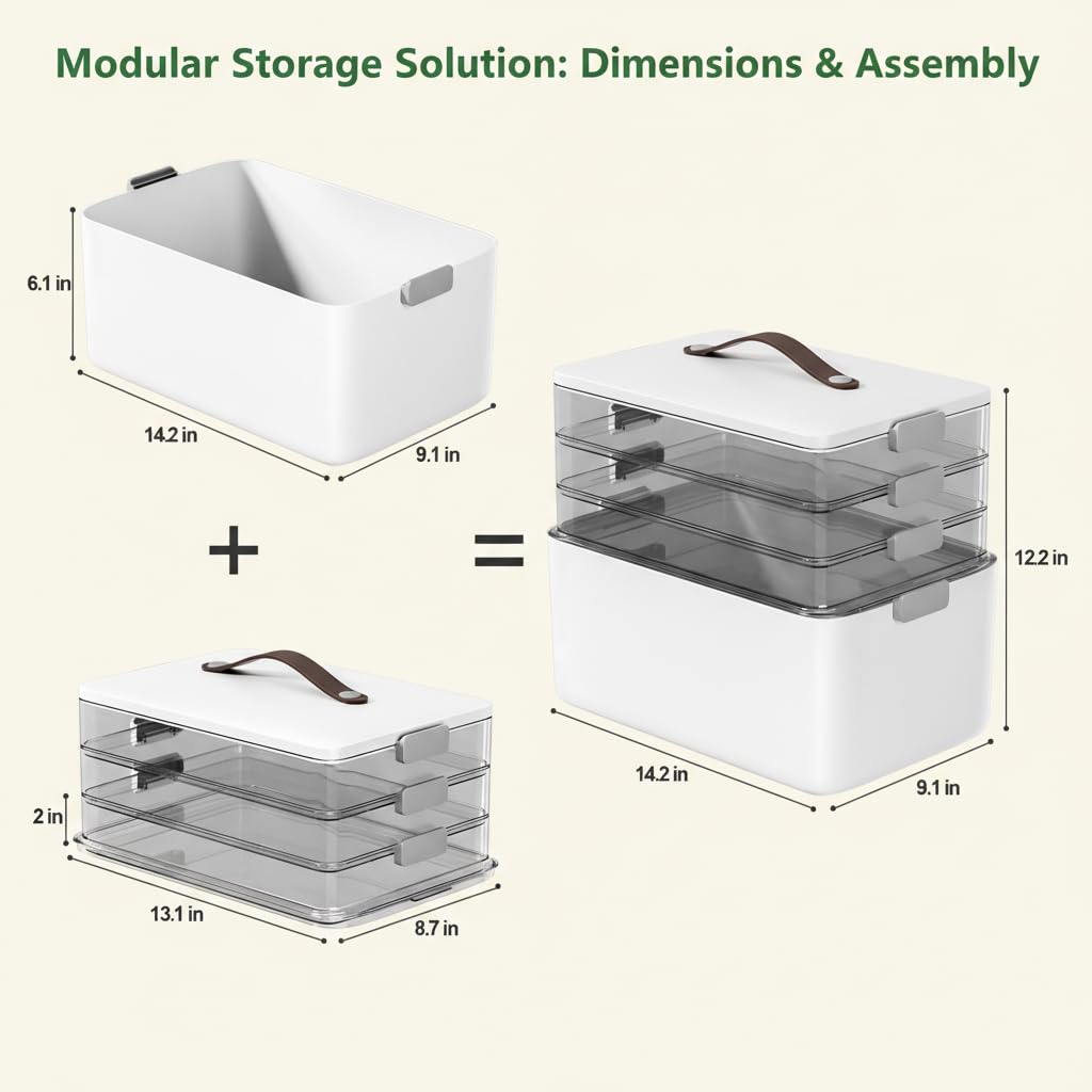 Medicine Cabinet Organizers Storage Box D54679