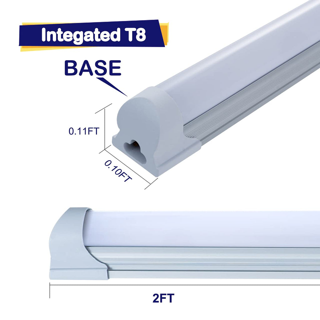48 Pack 2FT 10W 6000K Linkable LED Shop Light with On/Off Switch G53845
