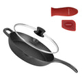 10 Inch Pre-Seasoned Cast Iron Skillet with Lid E11219