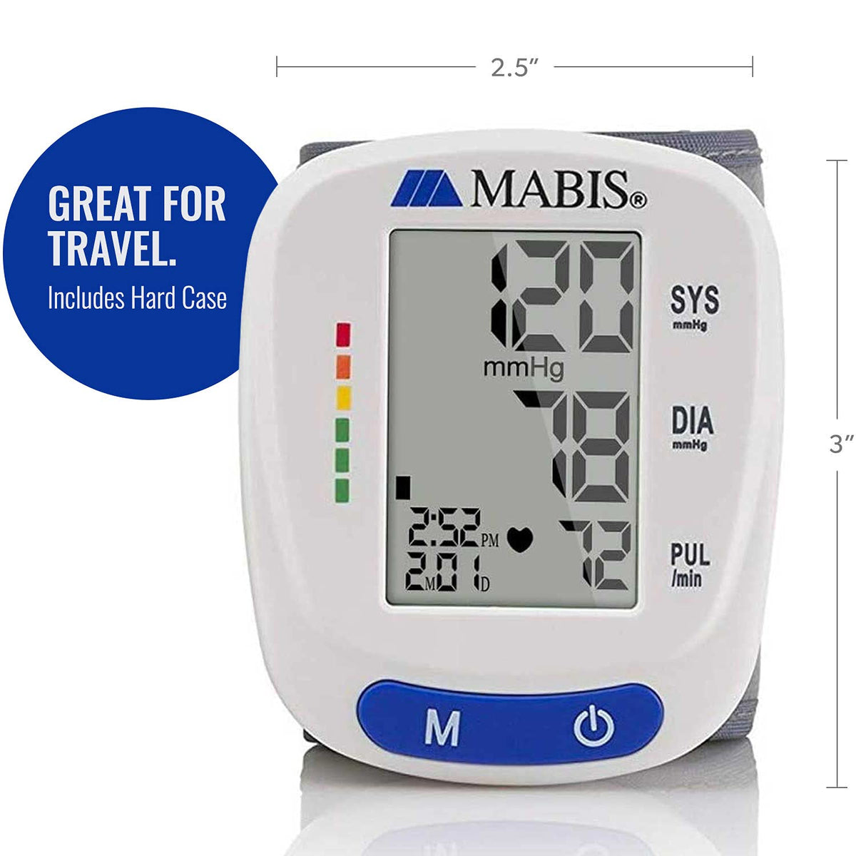 Digital Wrist Blood Pressure Monitor with Automatic Wrist Cuff C51589