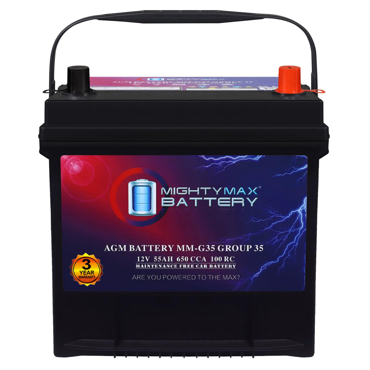 12V 55Ah AGM Replacement Battery H92794