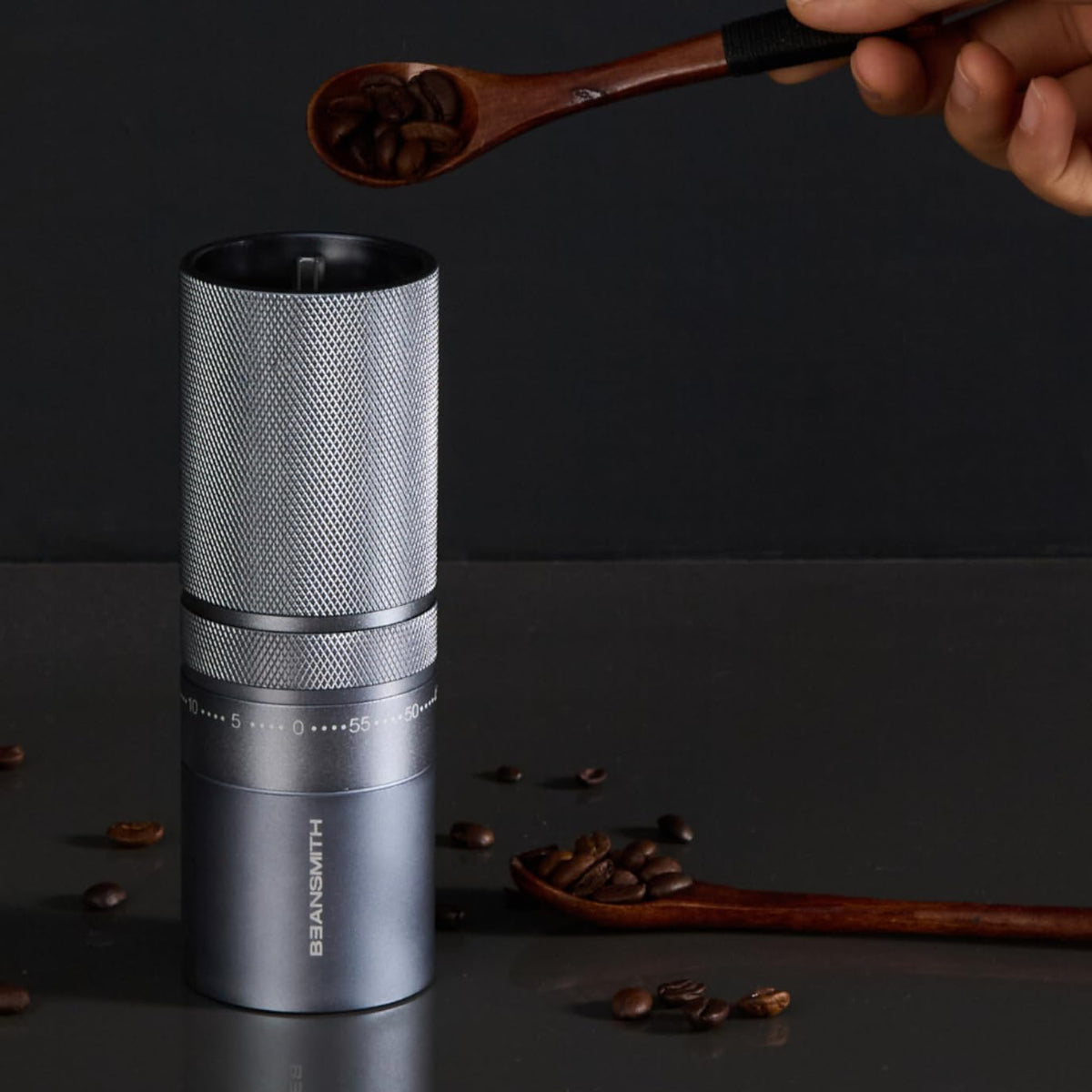 Manual Coffee Grinder 7 Star Stainless Steel Conical Burr 30g Capacity E8188