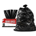 55 Gallon 2 Mil Black Heavy Duty Trash Bags, 20 Count T486623