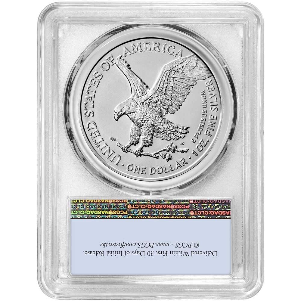 2024 $1 American Silver Eagle PCGS MS70 First Day of Issue I836603