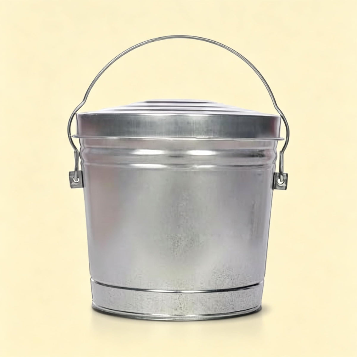 6 Gal Galvanized Steel Storage Can Locking Lid Q988085