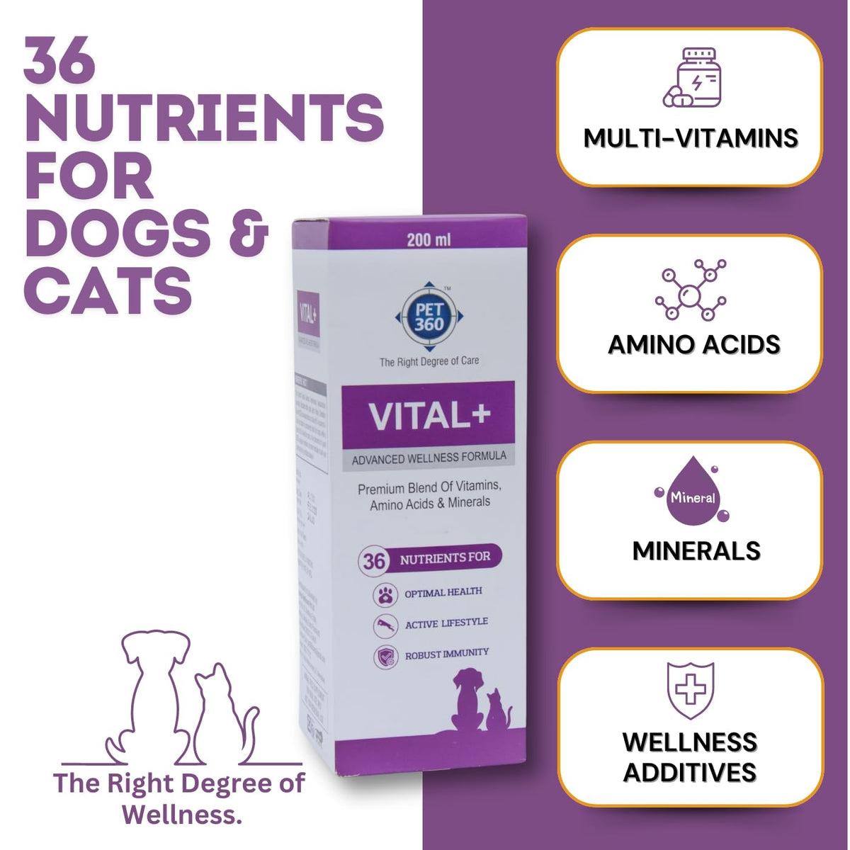 Multivitamin Syrup Nutritional Supplement for Dogs & Cats 200 ml N7746