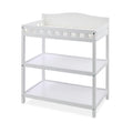 White Baby Changing Table with Pad & Storage Shelves E9421