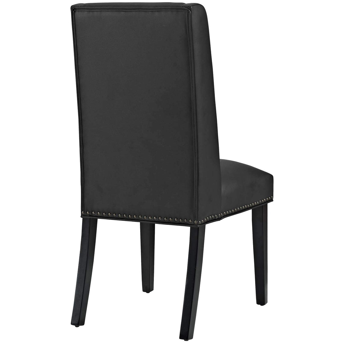 Black Faux Leather Upholstered Dining Chairs H757