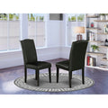 Black Faux Leather Dining Chairs Set of 2 R333713