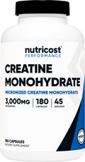 Creatine Monohydrate 3,000mg 180 Capsules V52965