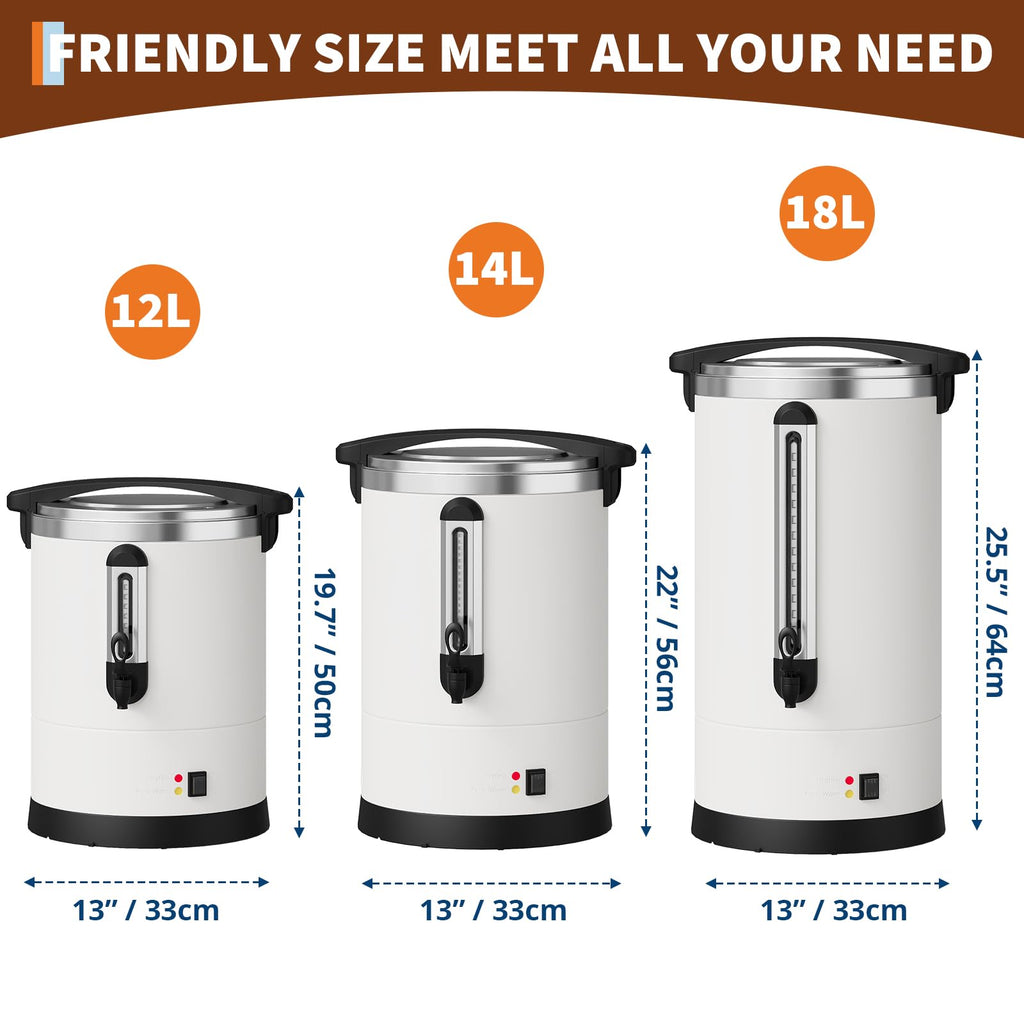 Large Capacity Stainless Steel Electric Coffee Urn Y254