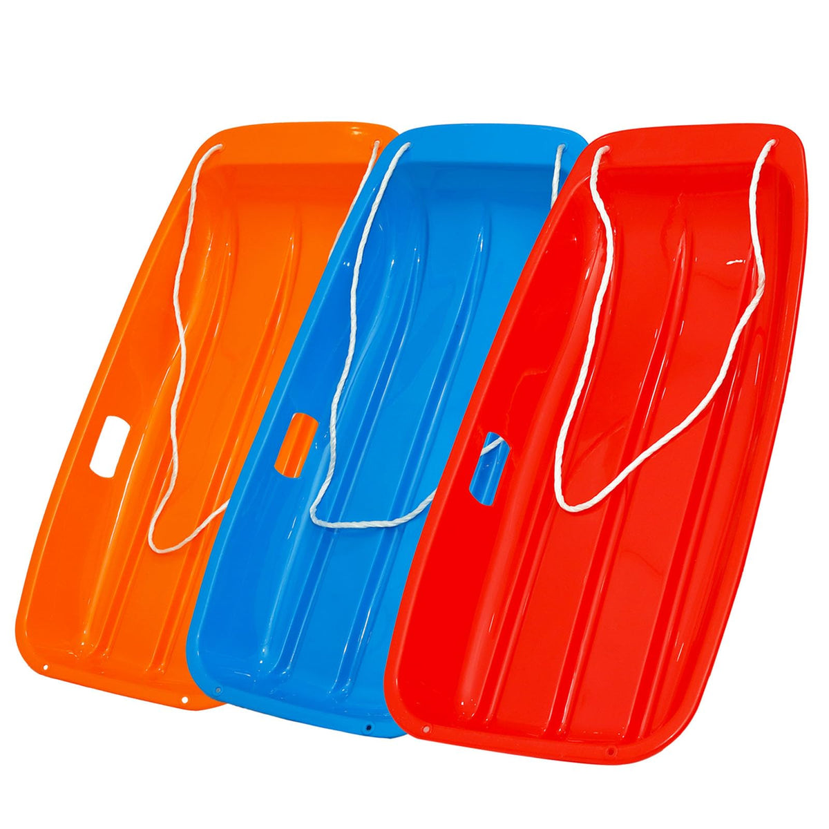Cold Resistant Flexible Snow Sled with Pull Rope & Handles 35 Inch O36791