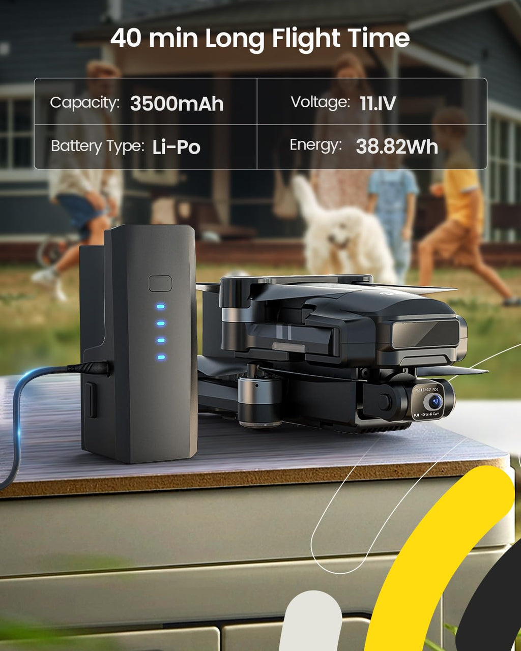 2-Axis Gimbal 4K Camera Drone U906