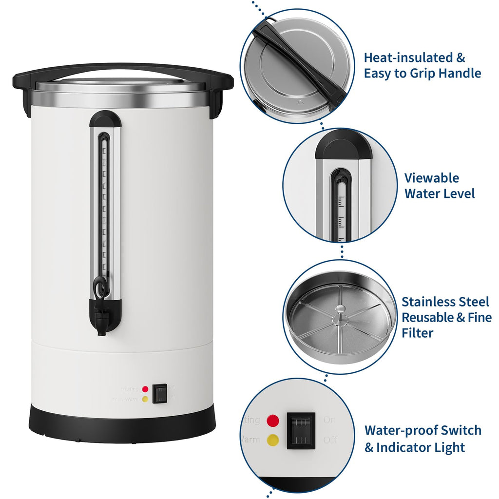 Large Capacity Stainless Steel Electric Coffee Urn Y254