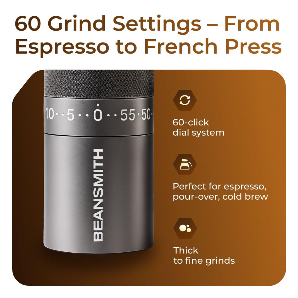 Manual Coffee Grinder 7 Star Stainless Steel Conical Burr 30g Capacity E8188