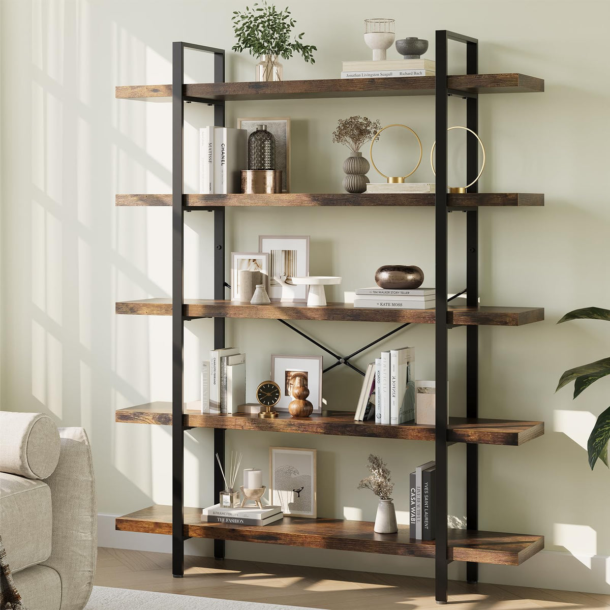 Heavy Duty 5 Tier Industrial Bookcase D9031