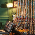 Embroidered Sheer Curtains with Floral Patterns 100"W x 84"L B237929