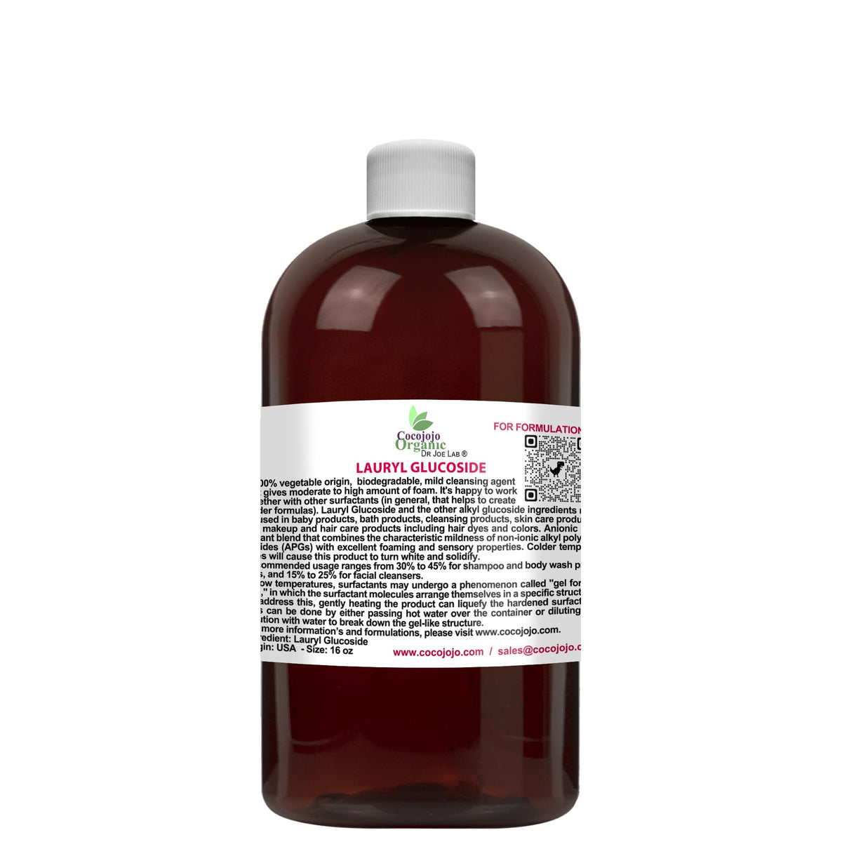 Lauryl Glucoside Natural Surfactant 16 Oz Q172