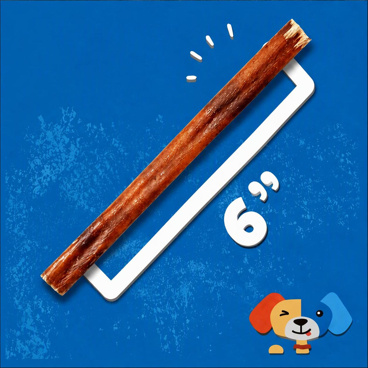 6 Inch Bully Sticks for Dogs 25 Ct B3786