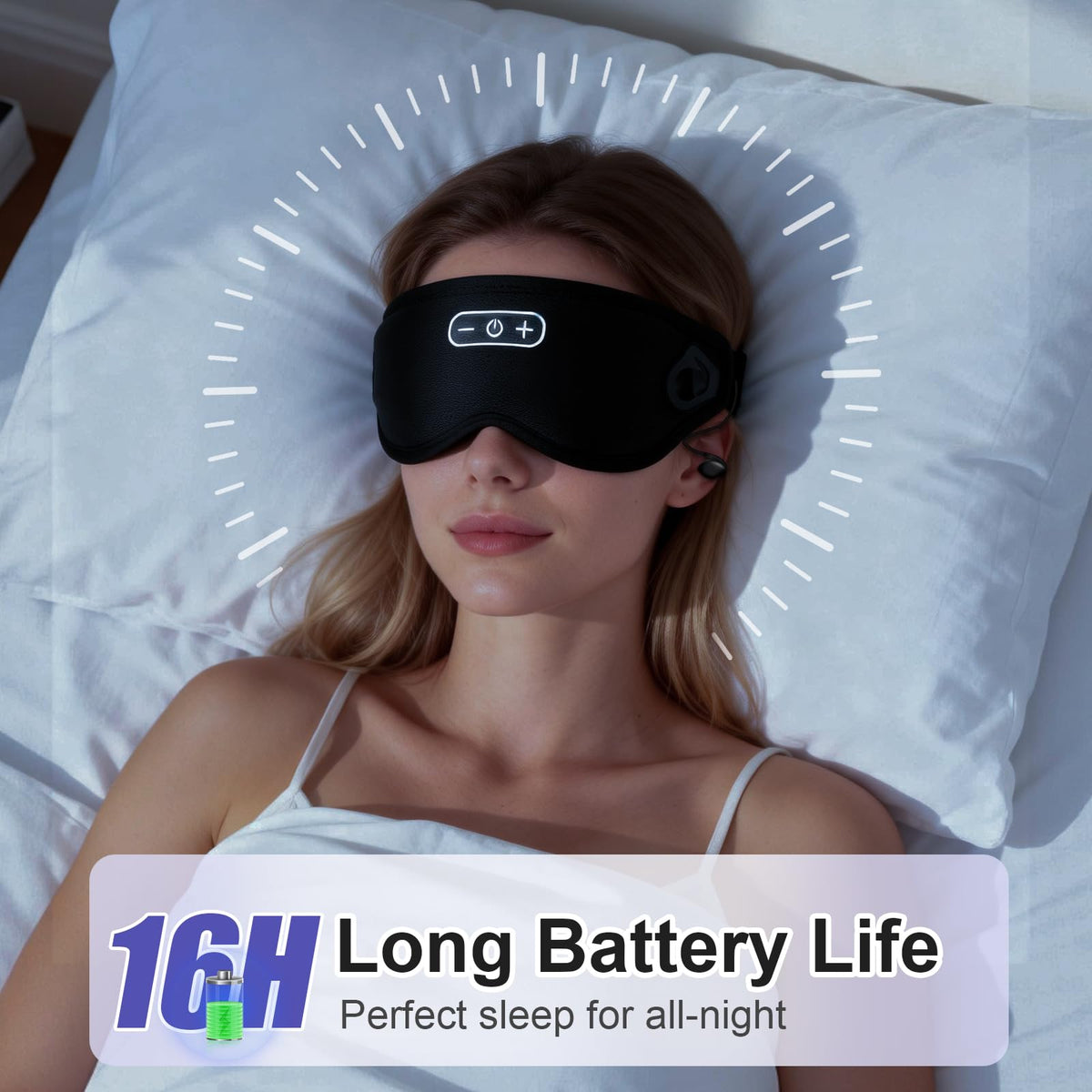 Wireless Bluetooth Sleep Headphones and Blackout Sleep Mask D581512