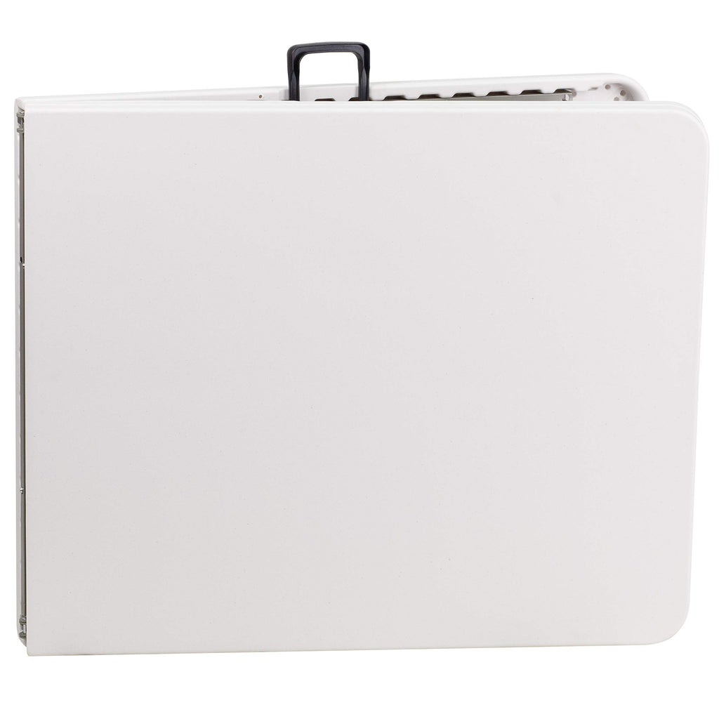 6-Foot Bi-Fold Granite White Plastic Folding Table L984108