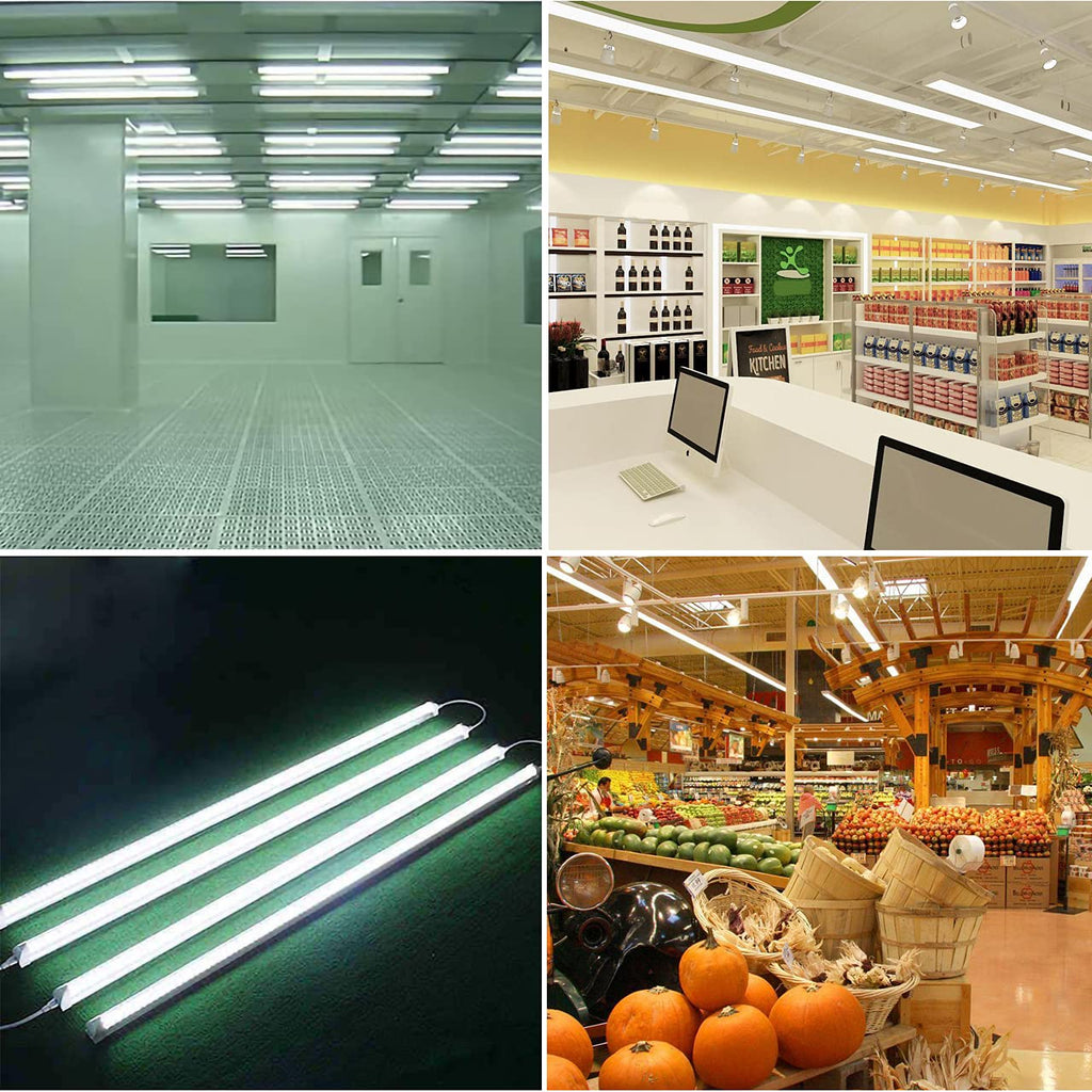 48 Pack 2FT 10W 6000K Linkable LED Shop Light with On/Off Switch G53845