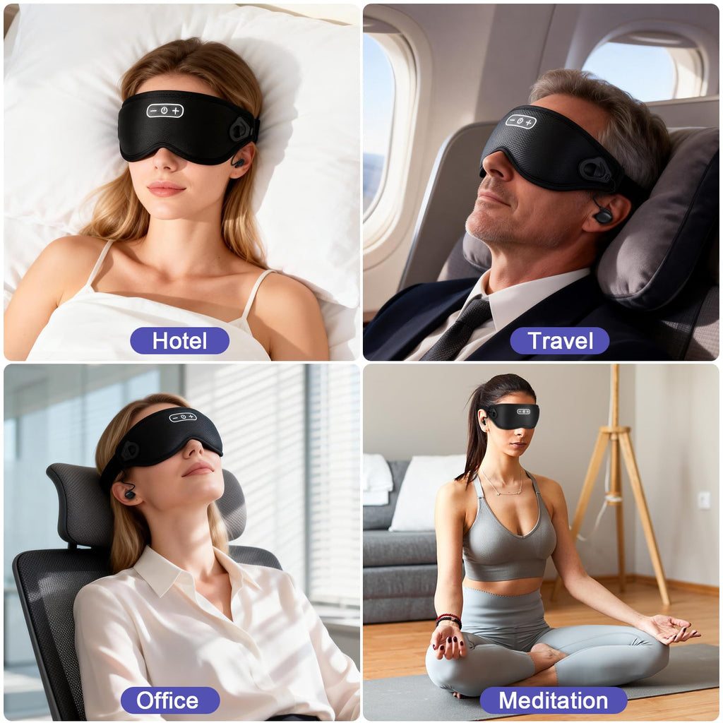 Wireless Bluetooth Sleep Headphones and Blackout Sleep Mask D581512