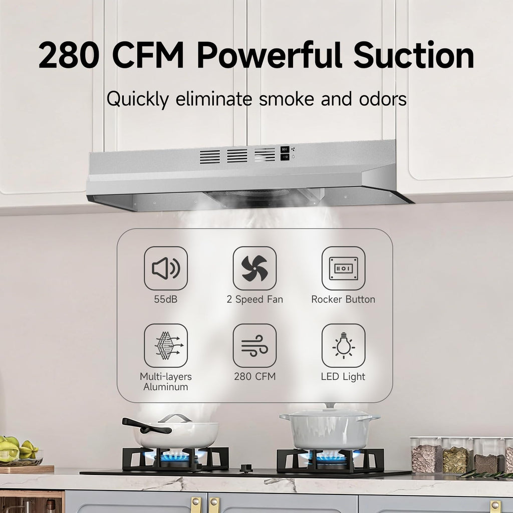 Stainless Steel Under Cabinet Range Hood D736201