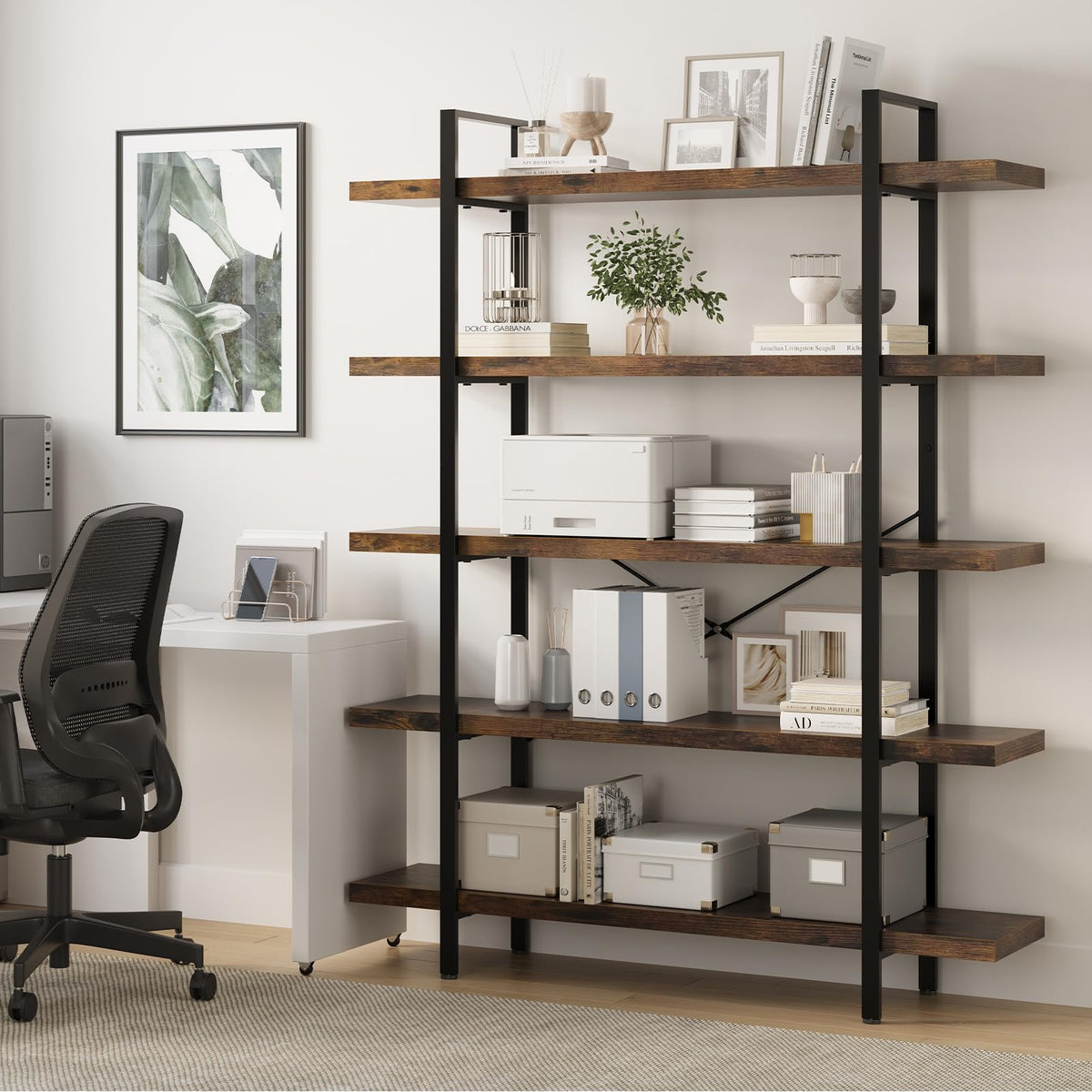 Heavy Duty 5 Tier Industrial Bookcase D9031