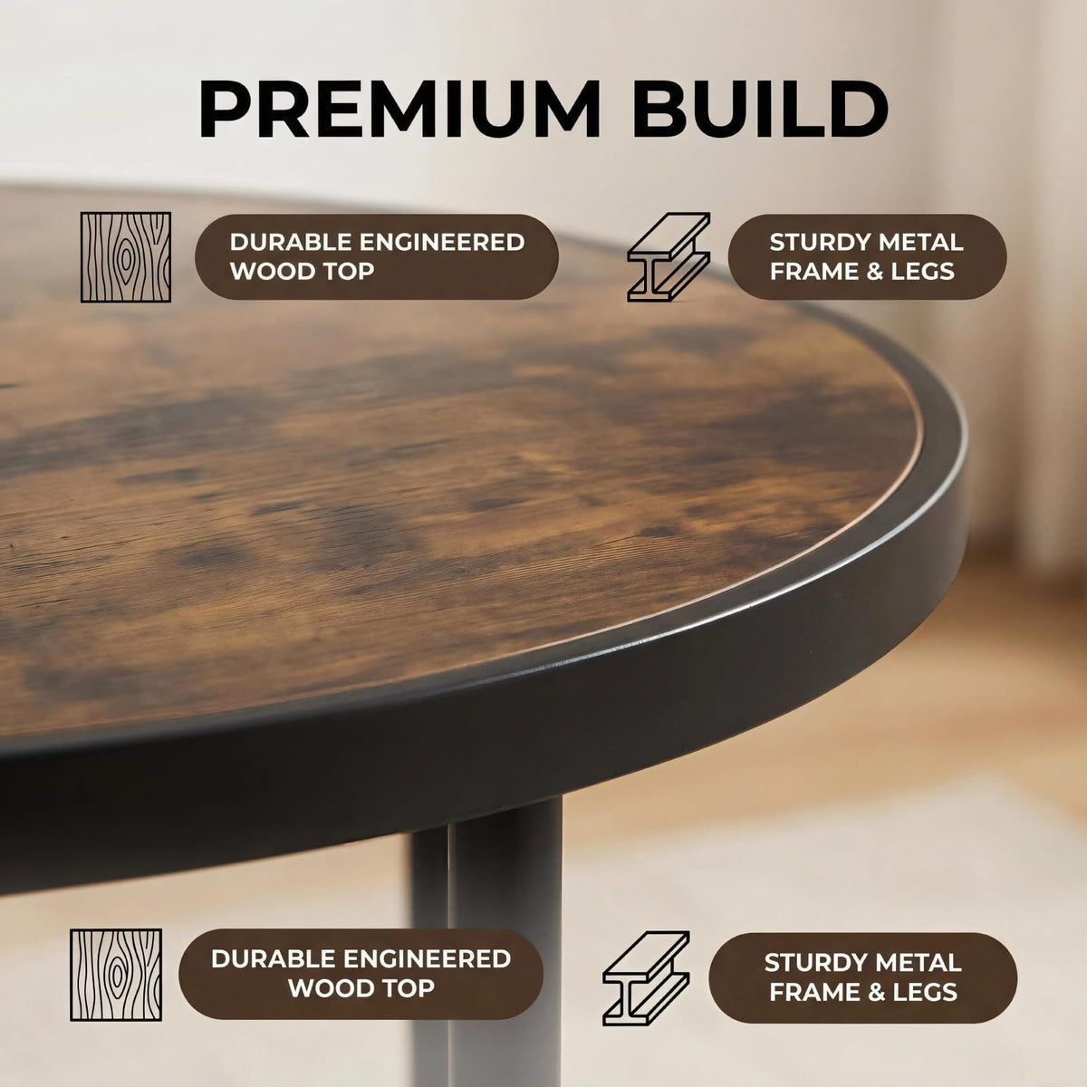 Round Wood Coffee Table K2151