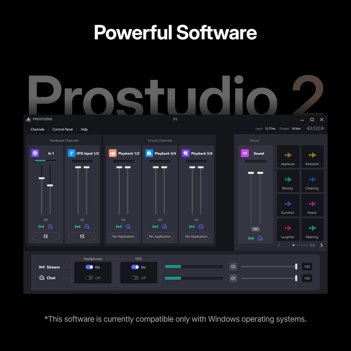 USB Audio Interface with 70dB Gain V7124