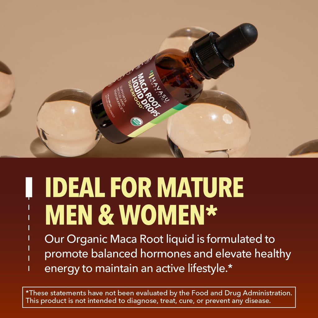 Organic Maca Root Liquid Drops & L Arginine L Citrulline Supplement I650961