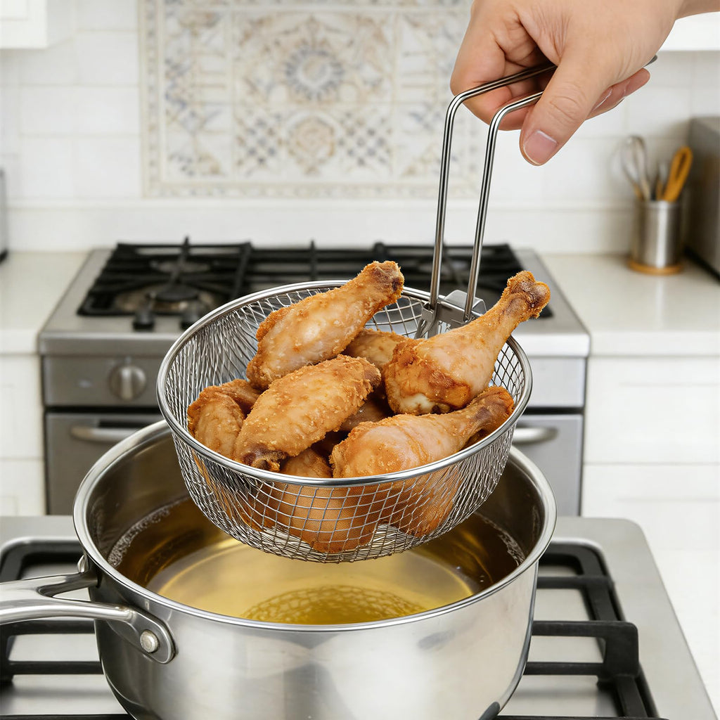 Deep Fryer Basket with Handle A140