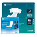 Adult Diapers XLarge 12 Count & Booster Pads 26 Count N909