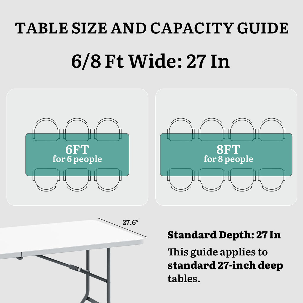 Heavy-Duty 6ft Folding Table with Handle X98003