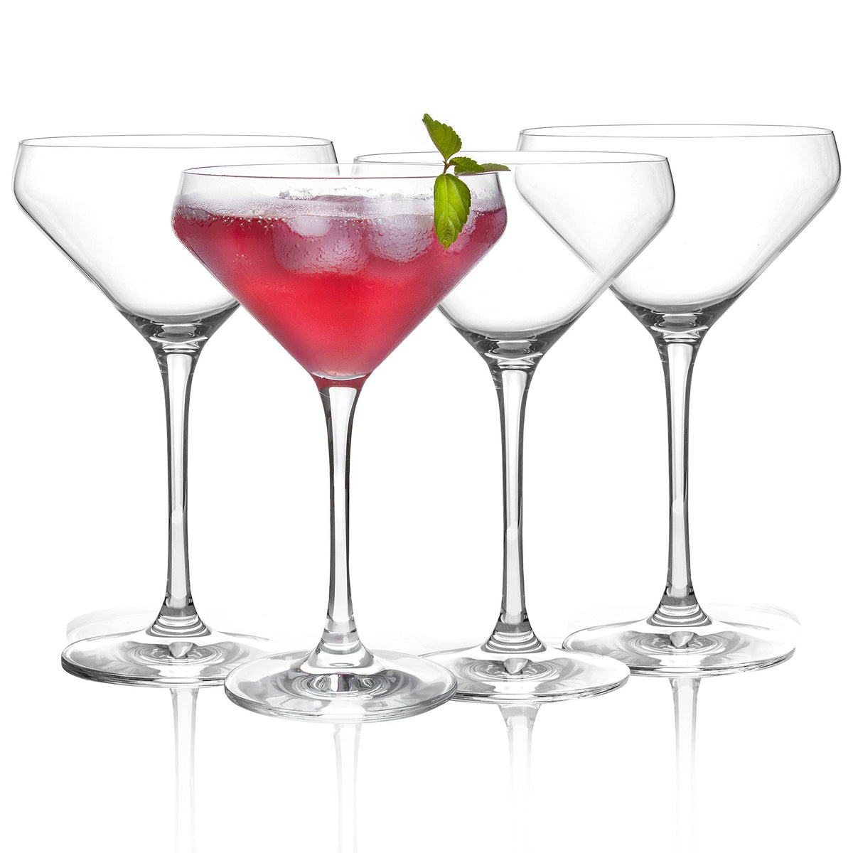 Clear 11 Ounce Set of 4 Cocktail Glasses H107