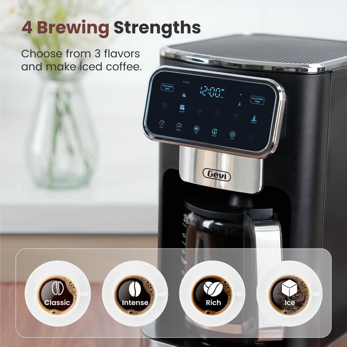 12-Cup Coffee Maker with Glass Carafe W356724