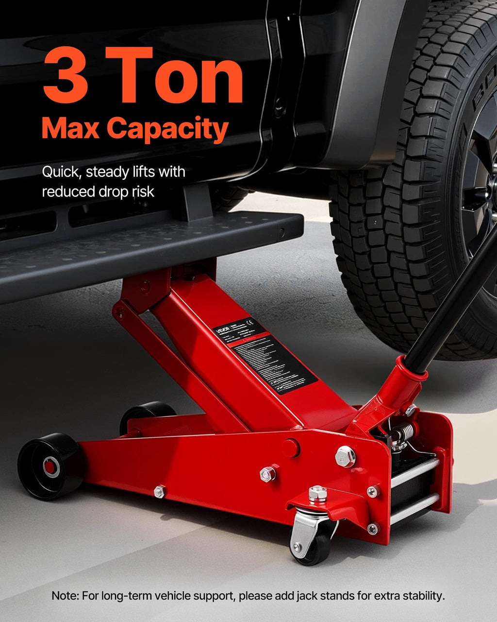 3 Ton Low Profile Steel Hydraulic Floor Jack S35131
