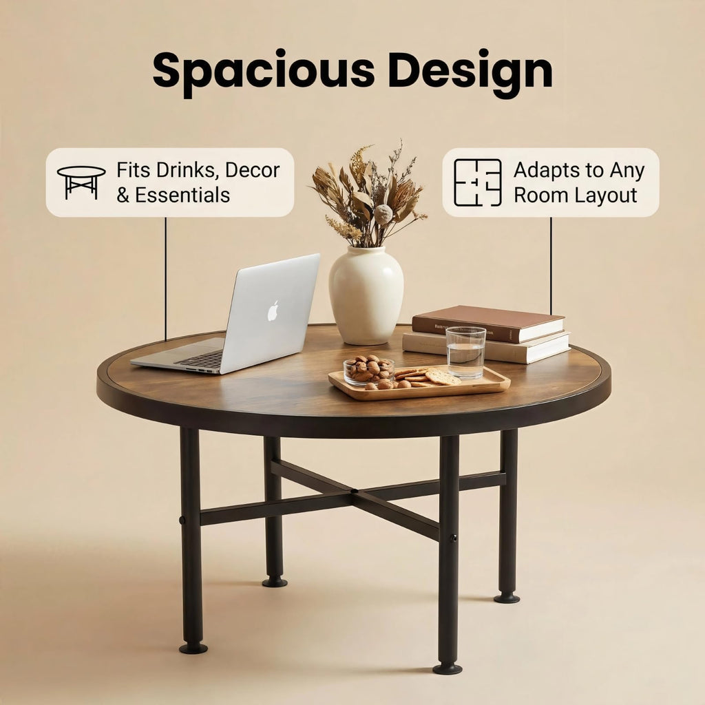 Round Wood Coffee Table K2151