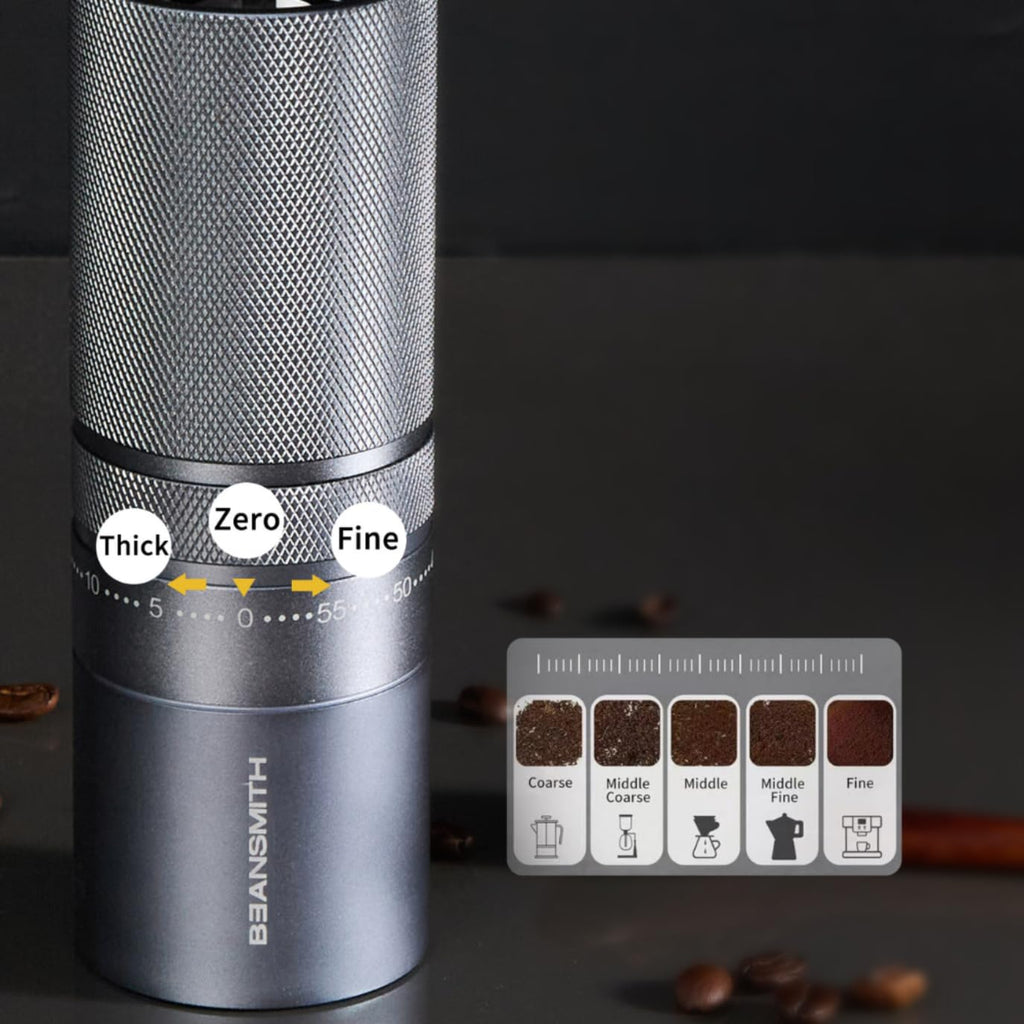 Manual Coffee Grinder 7 Star Stainless Steel Conical Burr 30g Capacity E8188