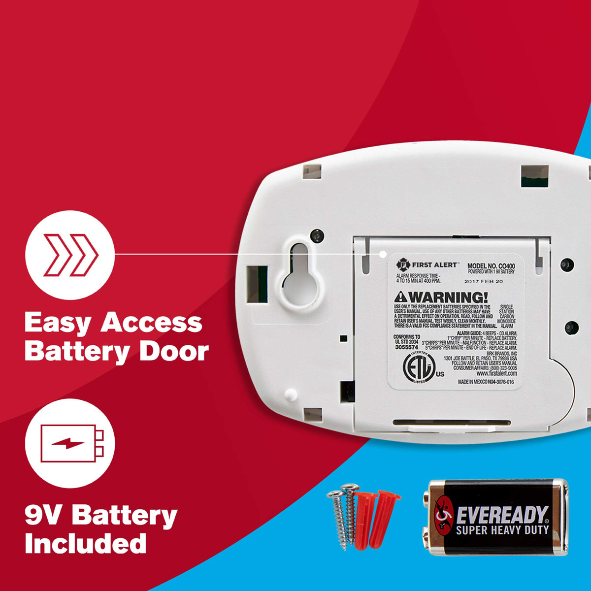 Battery Carbon Monoxide Alarm D73368