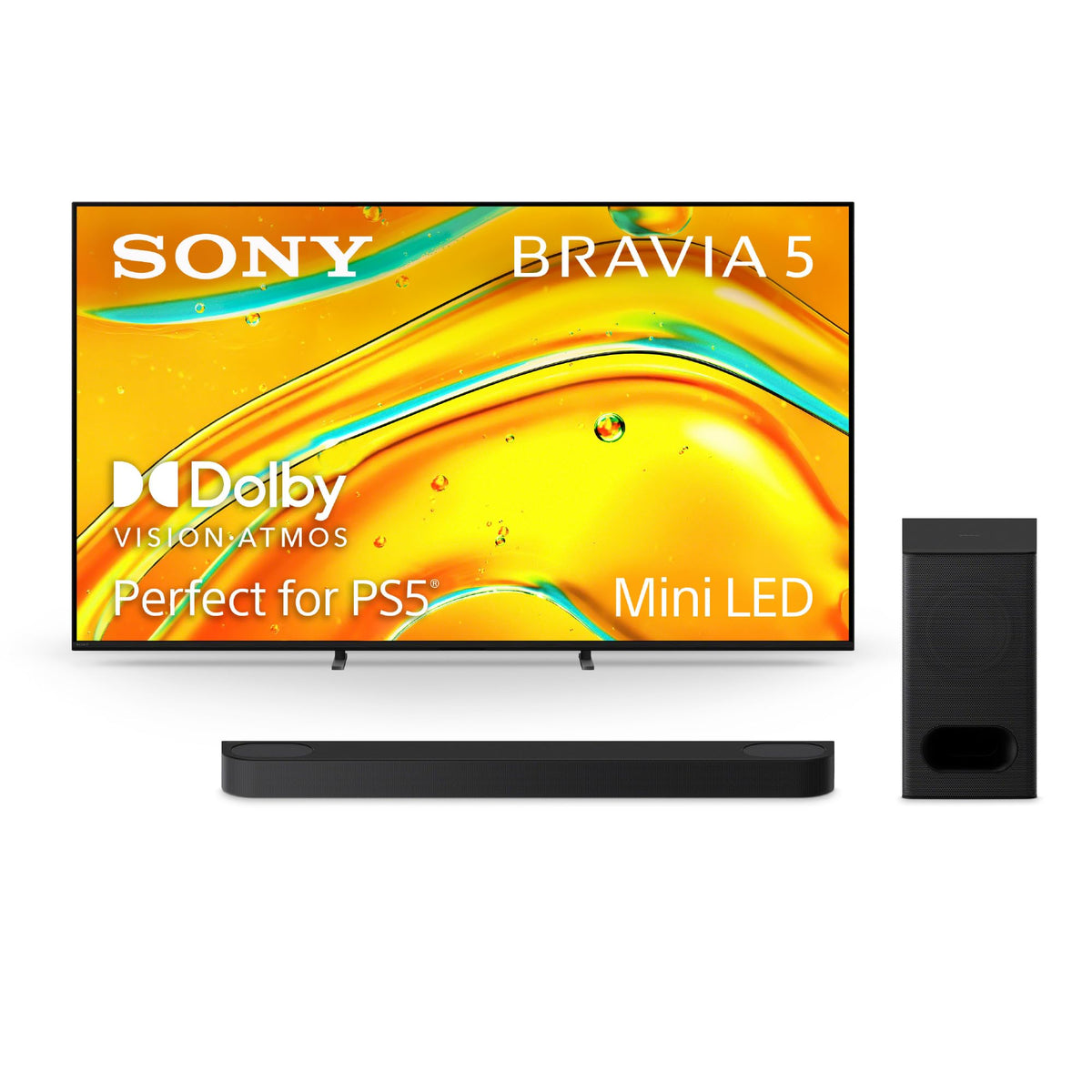 55-Inch 4K Mini LED Smart TV & 3.1.2ch Soundbar with Wireless Subwoofer Bundle K958