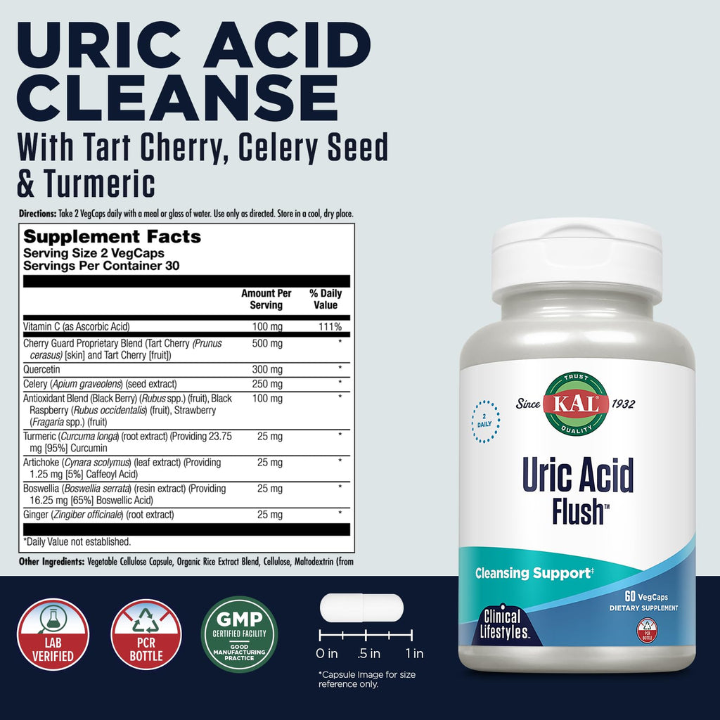 Tart Cherry Celery Seed 60 VegCaps H45981