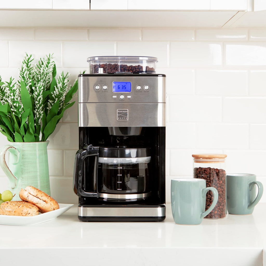 Grind and Brew 12 Cup Programmable Coffee Maker with Burr Grinder N1235