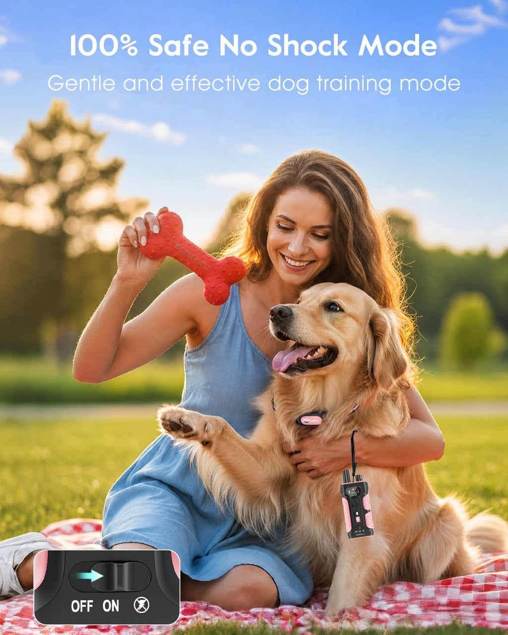 Pink Dog Training Collar with Remote H9166