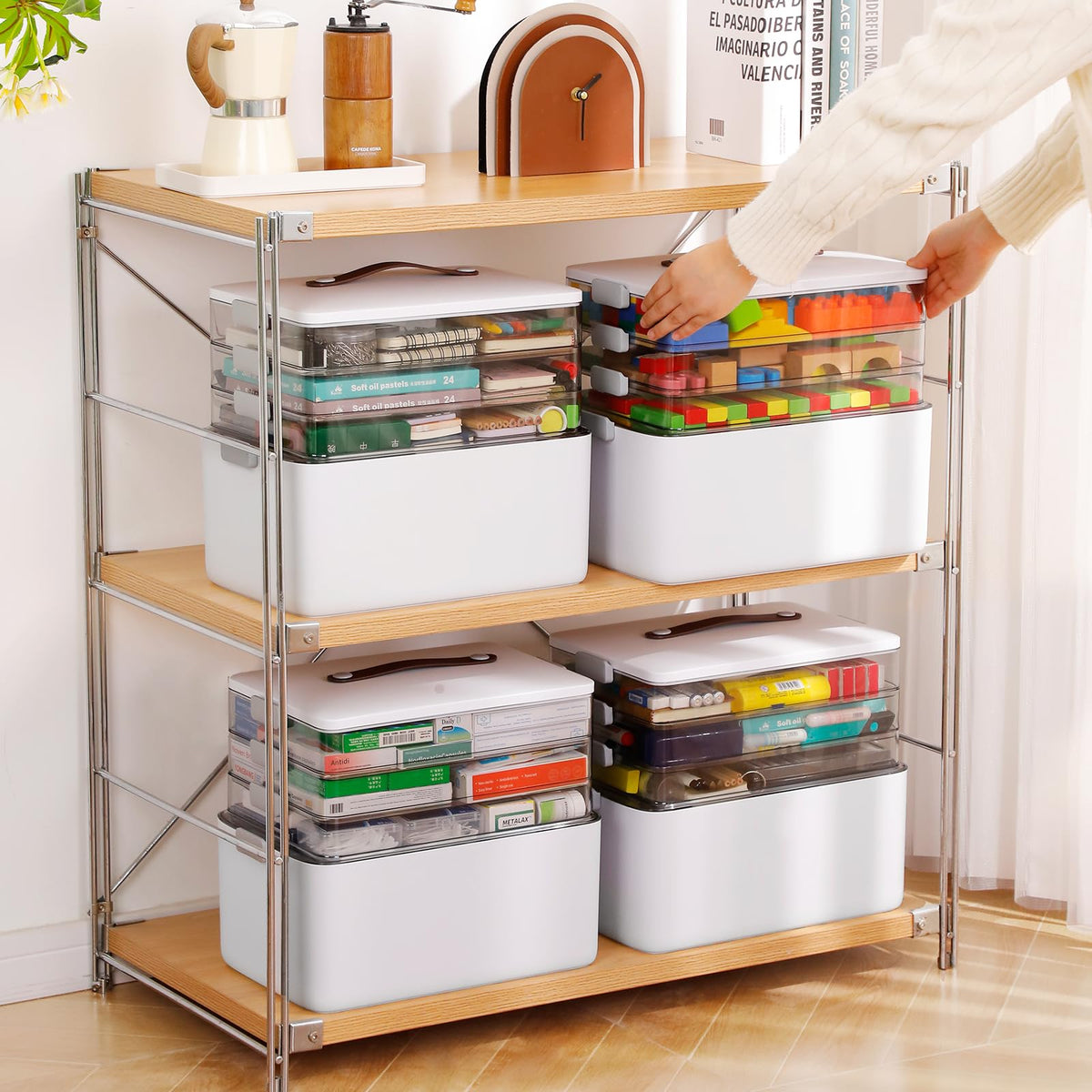 Medicine Cabinet Organizers Storage Box D54679