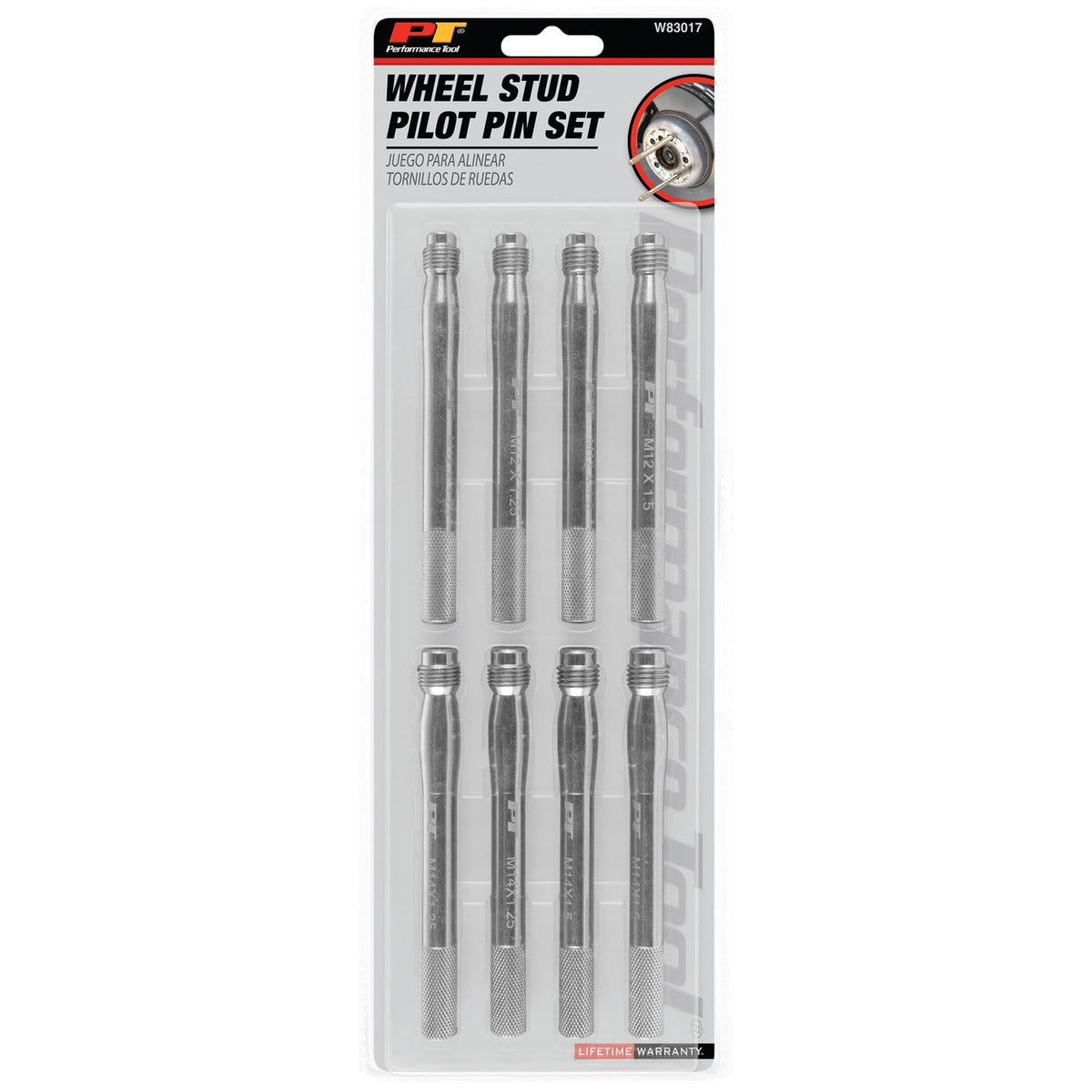 8-Piece Wheel Stud Pilot Pin Set J278149