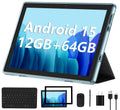 Android 15 Tablet 10 Inch 12GB RAM 64GB ROM 2 in 1 Blue Set J152914