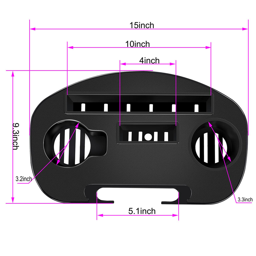 Zero Gravity Chair Tray 2 Pack Black J767703